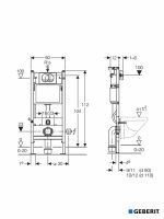 Ugradni vodokotlić Duofix-set beli taster 111.134.11.2 - 2