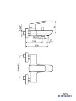 Baterija za kadu sa tušem 133101White-Stolz-2