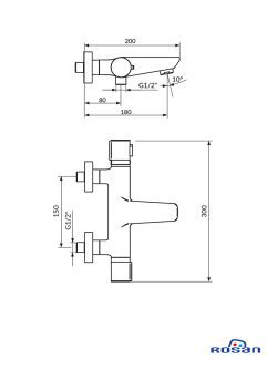 Baterija za kadu thermo 1T33101 Stolz Rosan 1