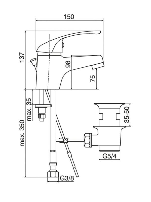 Baterija za lavabo Standard 6885 Minotti 1