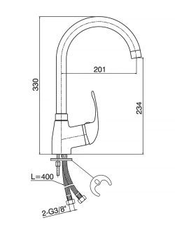 Baterija za sudoperu Standard 6888 Minotti(BKK) 1