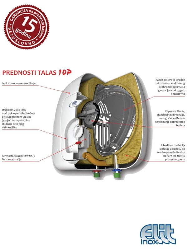 Bojler TALAS 10 litara pod pritiskom NM 1