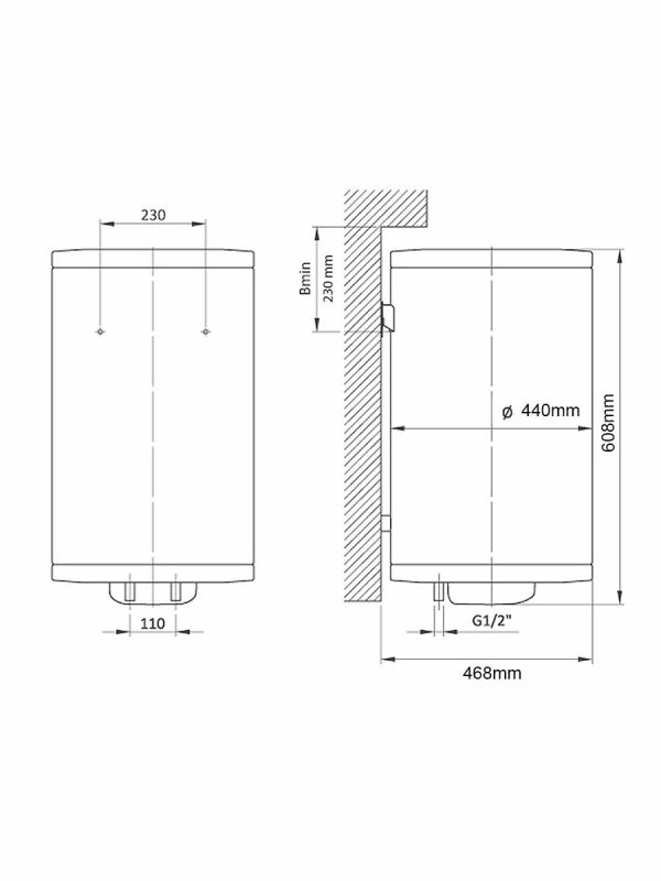 Bojler TALAS E50 litara vertikalni-2