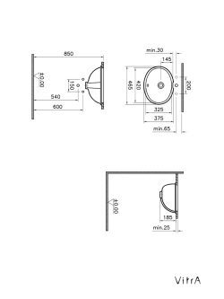 Lavabo podgradni S20 Vitra 6039B003-0012 1