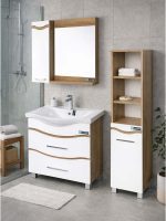 Ogledalo sa ormarićem 75X75 Lapino Sena-2