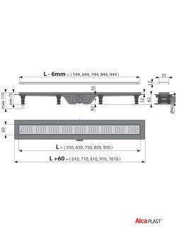Tus kanalica Alca Plast APZ10 850 1