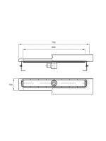 Tuš kanalica sa vertikalnom flanšnom ACO-9010.77.33 2