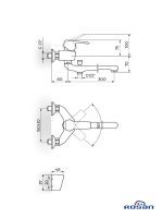 Slavina za kadu-lavabo švedska JC34101-CubO3 Rosan-2