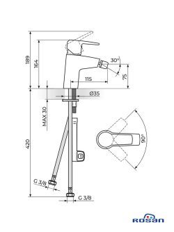 Cubo3-jc39101 baterija za bide Rosan-2
