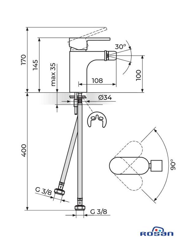 Rosan baterija Mistique-JM39101 za bide-2