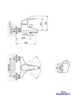 Slavina za kadu J331001 King Rosan-2