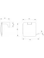 Držač za toilet papir C-11-08 Fuego Concept - Slika 2