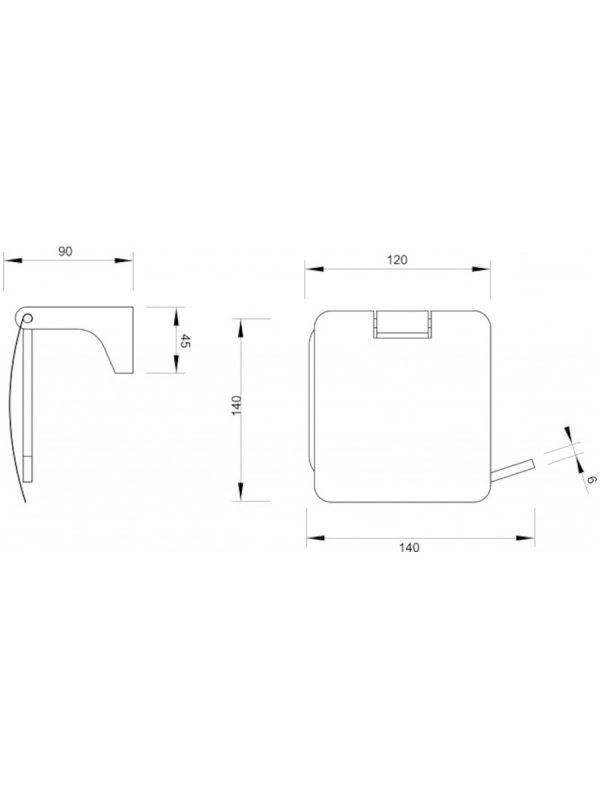 Držač za toilet papir C-11-08 Fuego Concept - Slika 2