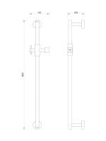Klizna šipka Minotti DF-371 - Slika 2