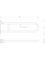 Rukohvat 80cm pokretni za osobe sa posebnim potrebama HD-04 Minotti - Slika 2