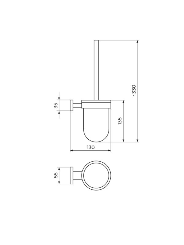WC četka Mistique JM908 Rosan - Slika 2