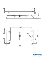 Kolpa-san Figaro 170x75 ugradna kada-1