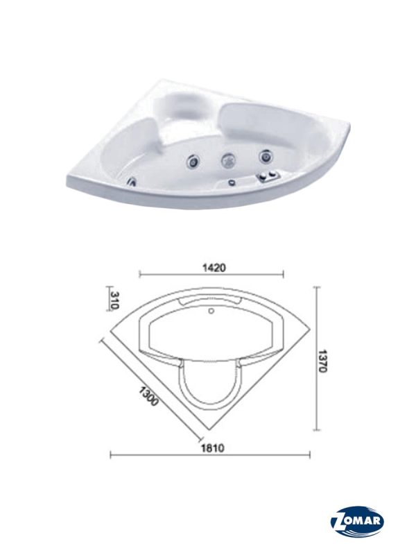 Zomar kada Talija Hidro-Aero 130x130cm-2