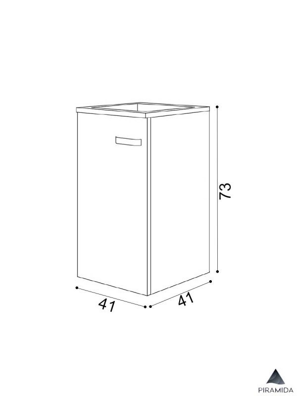 Lavabo sa ormarićem euridika 40cm piramida-2