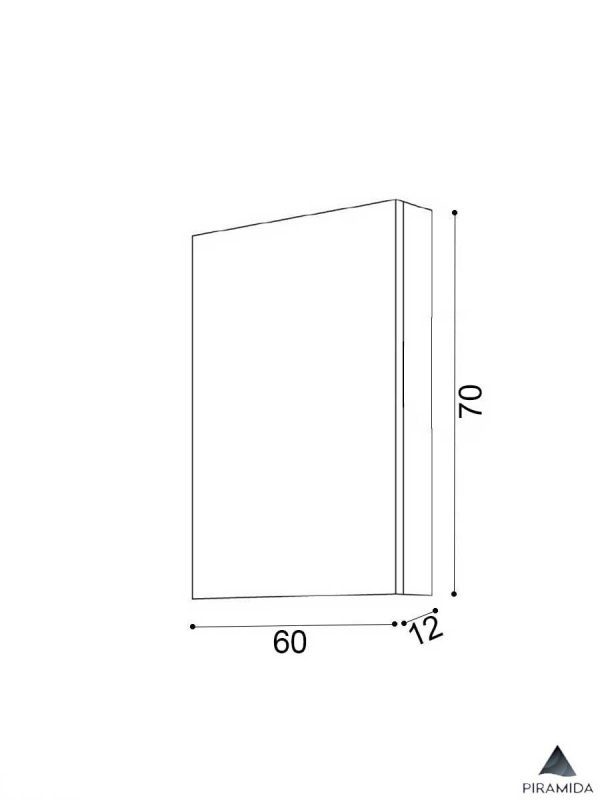 Ormarić sa ogledalom Karma 60cm Piramida-2
