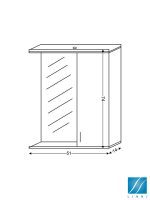 Ogledalo sa ormarićem 51cm Classic Linni-2