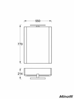 Ogledalo sa ormarićem ROUND 52 MINOTTI-2