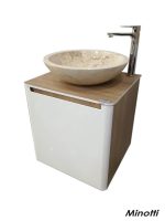 Mermerni lavabo sa ormarićem Minotti Round 52x47cm