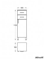 Vertikala UNI 116x35cm MINOTTI-1