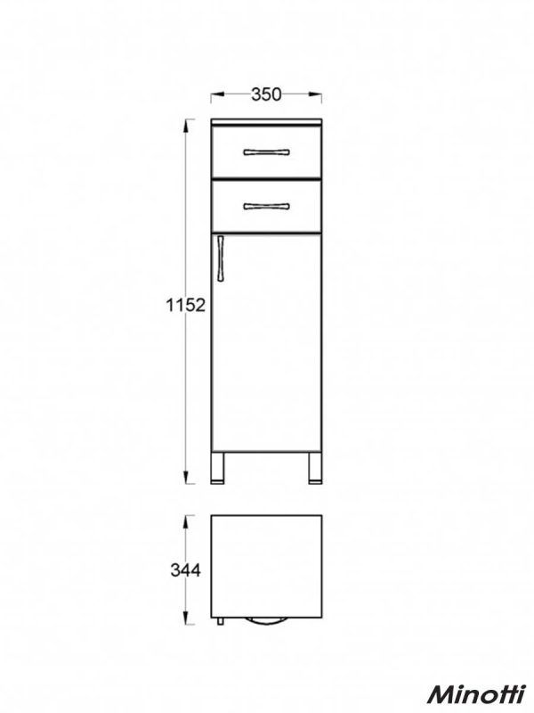 Vertikala UNI 116x35cm MINOTTI-1