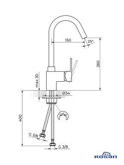 Rosan Quadro-JQ38101 Baterija za sudoperu-2