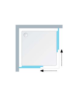 Tuš kabina Kolpa-san Eco-Quat 80x80x185cm Silver-2