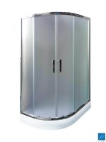 Tuš kabina asimetrična Linni 120x80x180cm mat-staklo