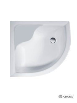 Duboka tuš kada polukružna R80 Polyagram-2