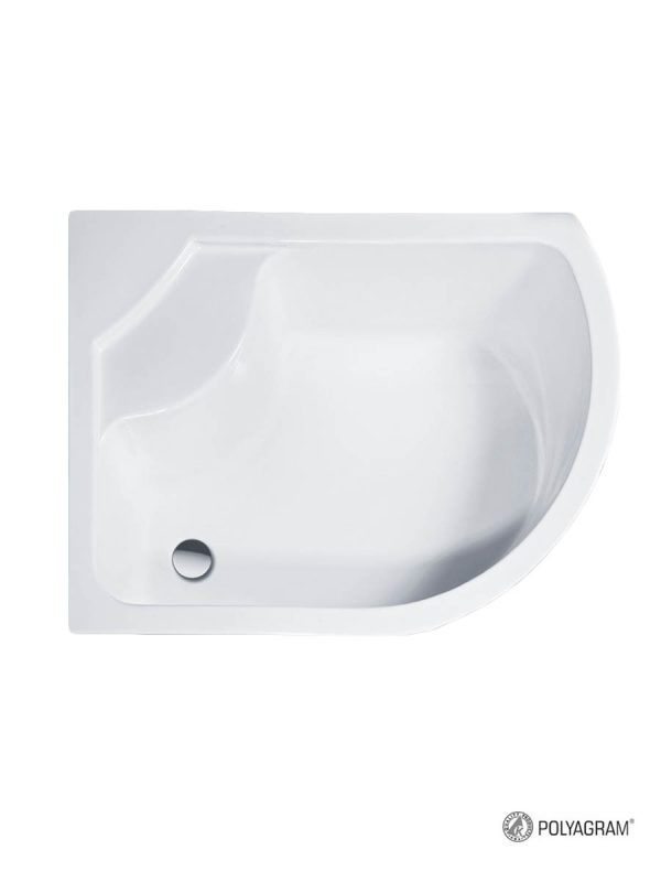 Tuš kada Elena ugaona-leva Polyagram 110x80cm-1