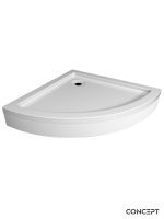 Minotti tuš kada polukružna 80x80cm Concept