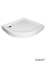 Tuš kadica polukružna 90x90cm sa-oblogom Concept