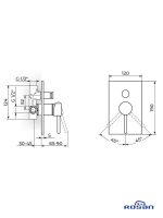 Zerro-JZ31901 Ugradna baterija za tuš-kadu Rosan-2