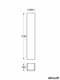 Vertikala MINOTTI ROUND 20x115cm-2
