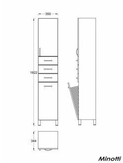 Vertikala UNI 35cm MINOTTI sa korpom-1