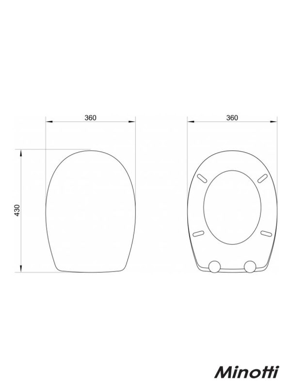 WC daska duroplast crvena MD113 Minotti-5