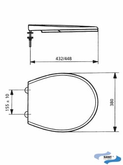 WC daska Sanit 1001 termoplast-2