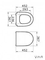 Vitra Sento slim wc daska soft close-2