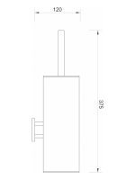 WC četka okrugla YS102S-H Minotti - Slika 2