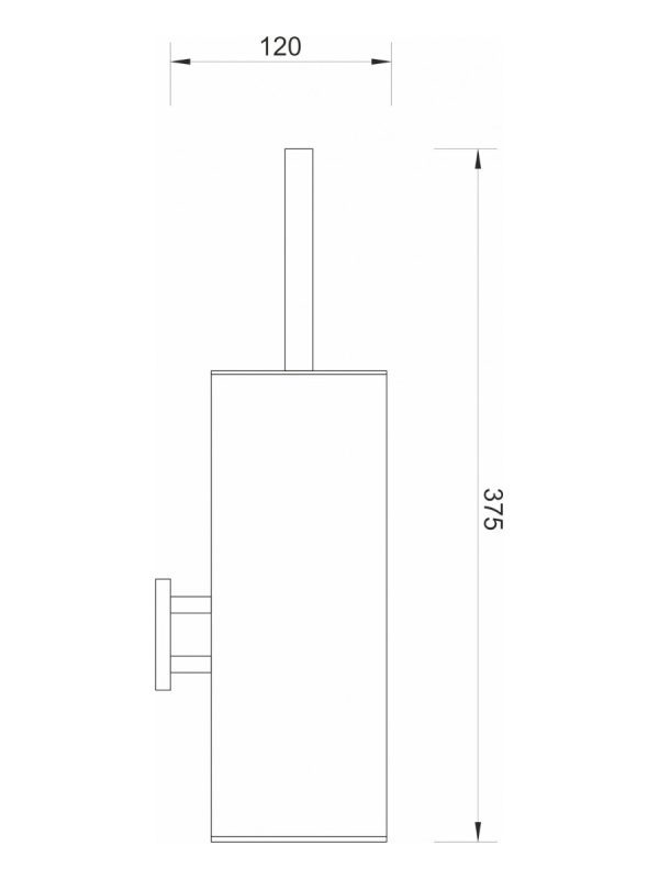 WC četka okrugla YS102S-H Minotti - Slika 2