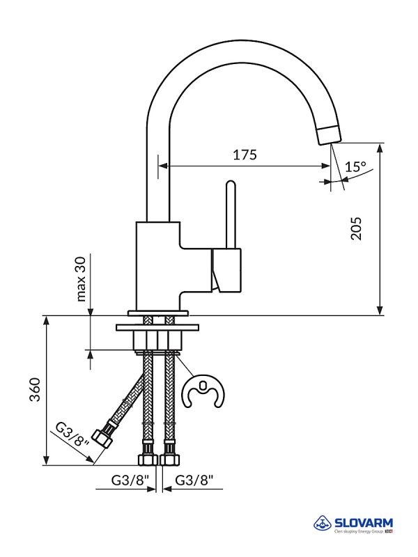 Baterija za sudoperu Dark JD38103 1