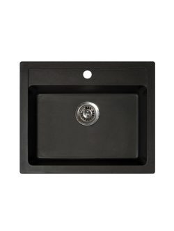 Metalac granitna usadna sudopera xQuadro crna