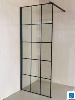 Fiksni tuš paravan Linni Elegance-Black 80x200cm