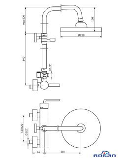 Baterija za tuš kadu One JO37251 1