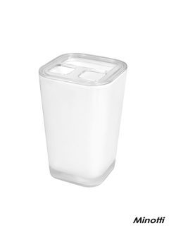 Držač četkica stojeći beli B6421