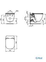 Wc šolja konzolna Tesi AquaBlade 1